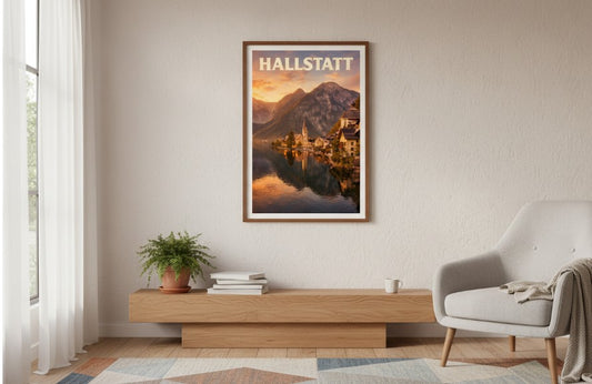 Austria, Hallstatt - Lake Sunset