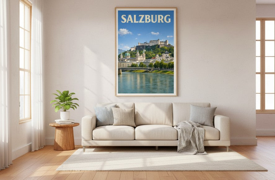 Austria, Salzburg - River Sun Day