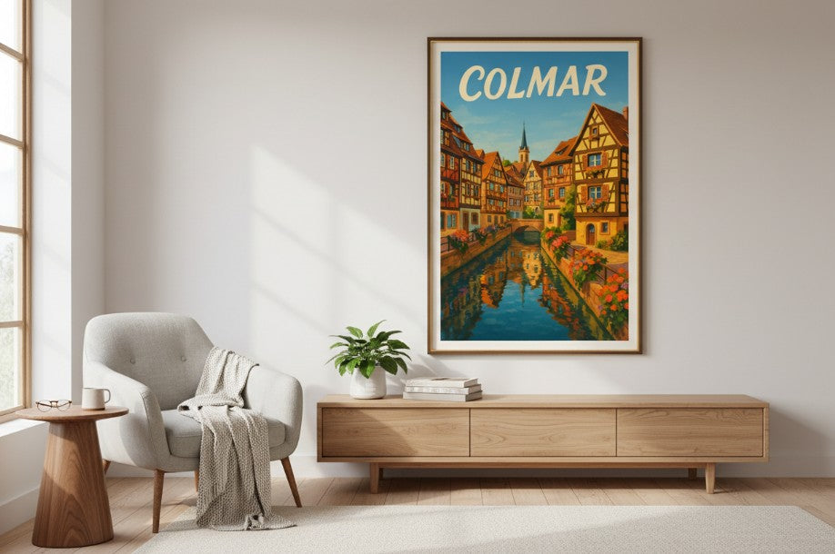 France, Colmar - Town River