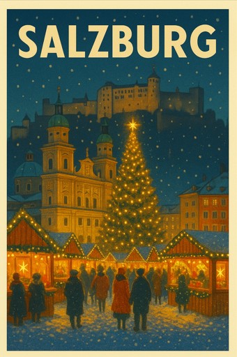 Austria, Salzburg - Christmas Market