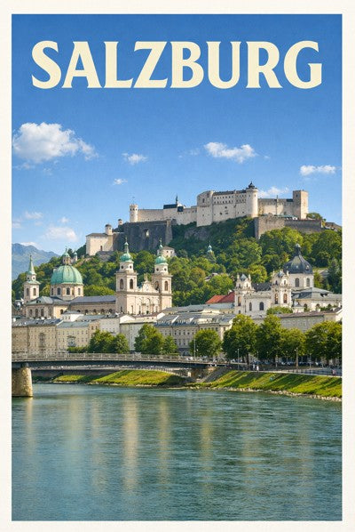 Austria, Salzburg - River Sun Day