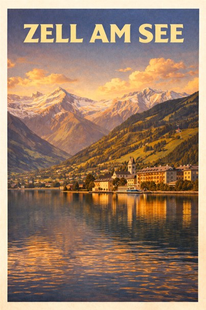 Austria, Zell am See - Lake Sunset