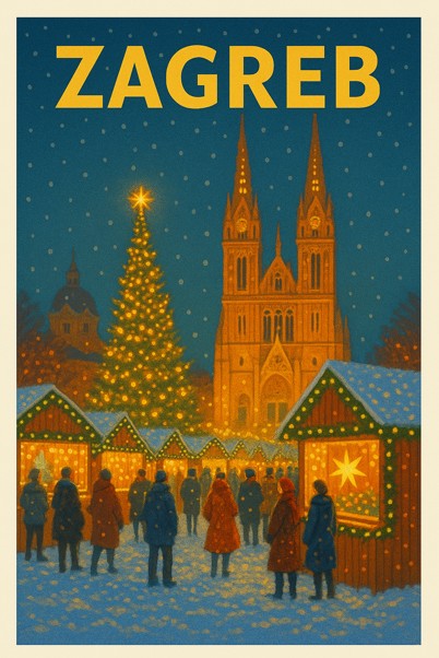 Croatia, Zagreb - Christmas Market