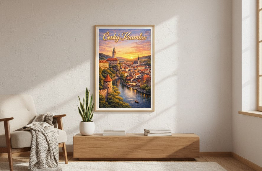 Czech Republic, Cesky Krumlov - Sunset Town