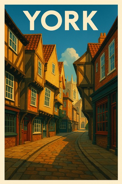 England, York - Medieval Street