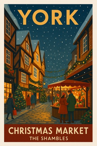 England, York - Shambles Christmas