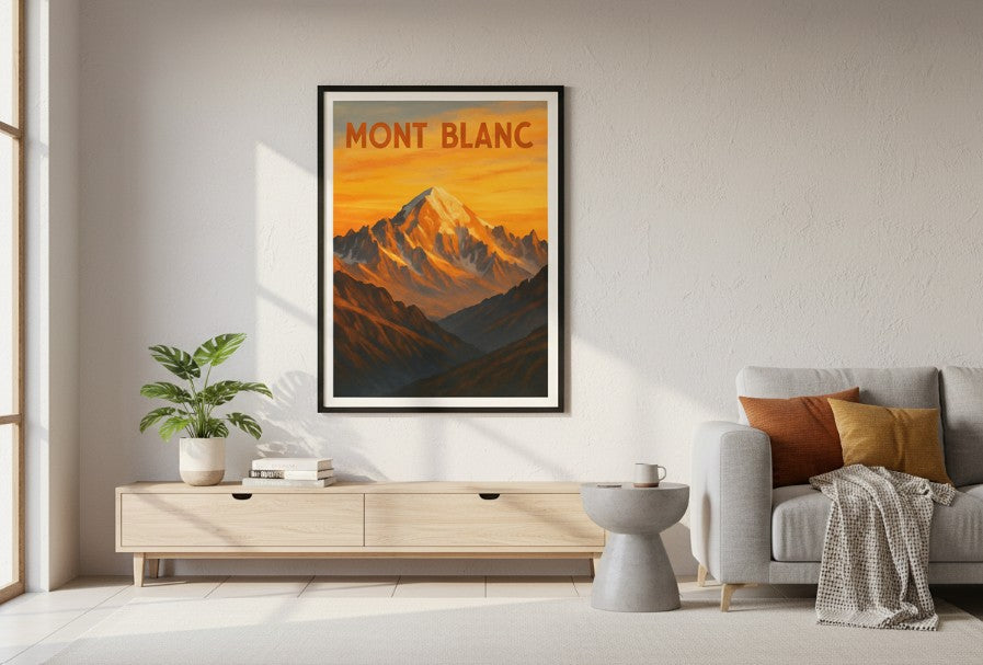 France, Mont Blanc - Sunset