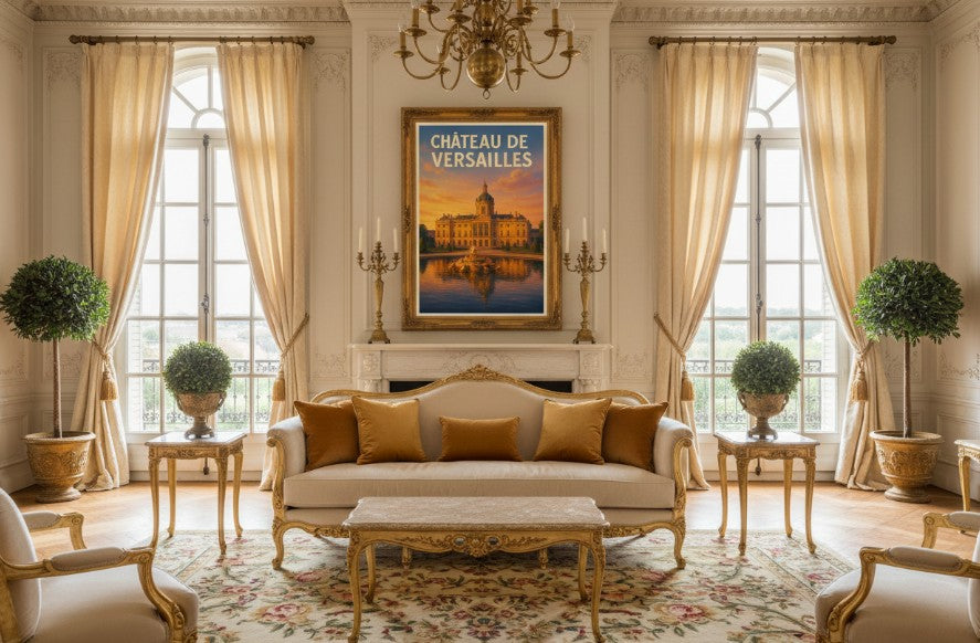 France, Versailles Palace, Sunset