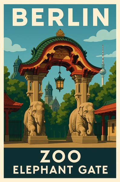 Germany, Berlin - Zoo Ele Gate