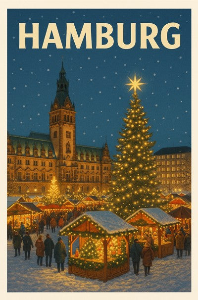 Germany, Hamburg - Christmas Market