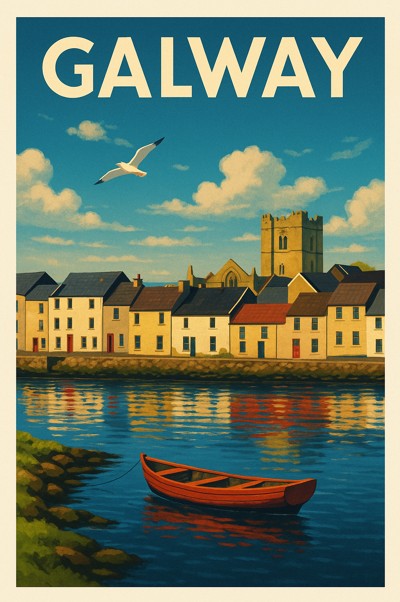 Ireland, Galway - River Building