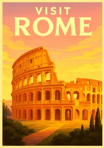 Italy, Rome, Colosseum, Sunrise