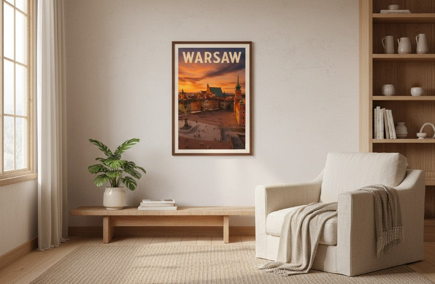 Poland,Warsaw, Old Town, Sunset