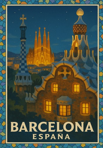 Spain, Barcelona, Night Fam