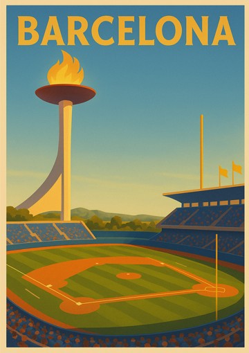 Spain, Barcelona, Oly, Baseball