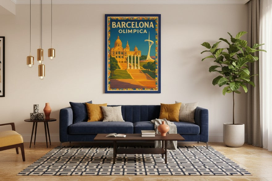 Spain, Barcelona, Olympic, Monument