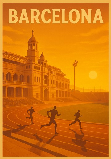 Spain, Barcelona, Olympic, Track