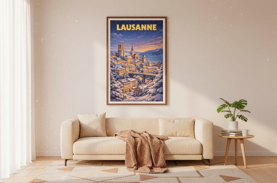 Switzerland, Lausanne - Winter Snow