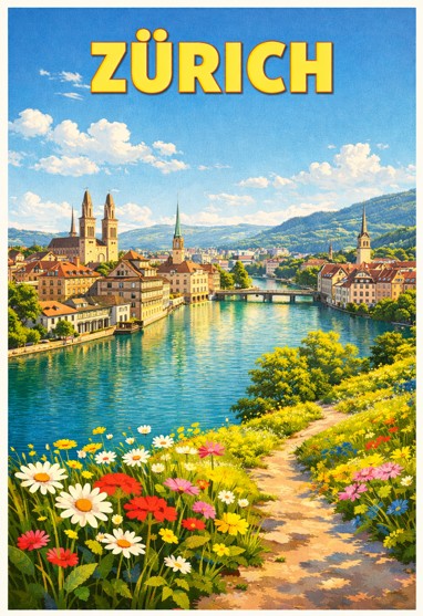 Switzerland, Zurich - Flower City