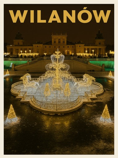 Warsaw, Poland - Wilanow Night Lights
